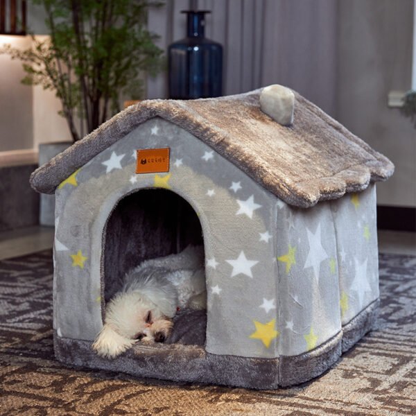 a5312892-23aa-4389-a5a7-b7831a5c532a.jpg Foldable Dog House Pet Cat Bed Winter Dog Villa Sleep Kennel Removable Nest Warm Enclosed Cave Sofa Pets Supplies