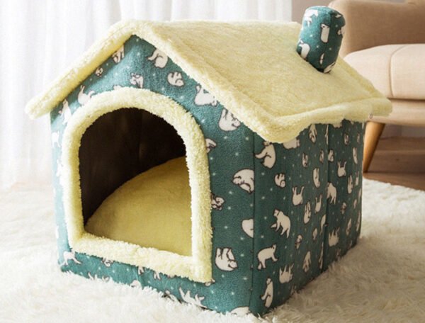 ab2e12f5-1c57-4341-bc59-6fa76a5d142b.jpg Foldable Dog House Pet Cat Bed Winter Dog Villa Sleep Kennel Removable Nest Warm Enclosed Cave Sofa Pets Supplies